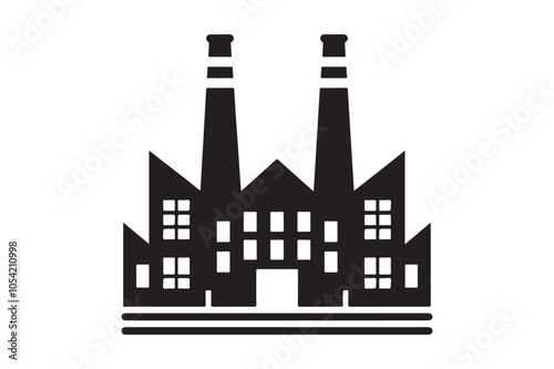 Large chemical plant icon 153.eps