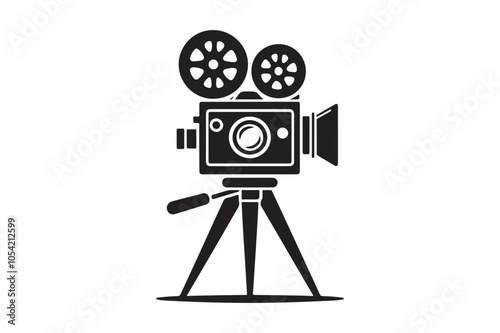 Vintage movie Film camera retro 5.eps