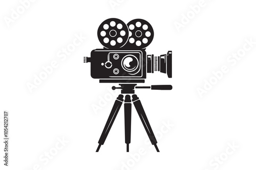 Vintage movie Film camera retro 7.eps