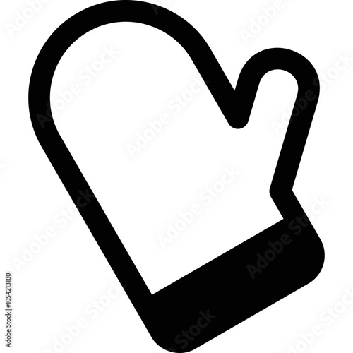 Simple vector icon glove, tack