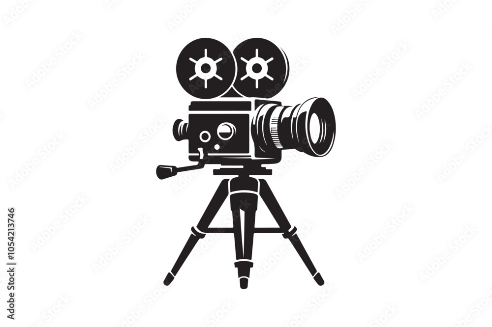 Vintage movie Film camera retro 26.eps