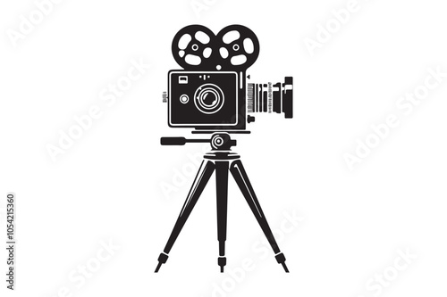 Vintage movie Film camera retro 