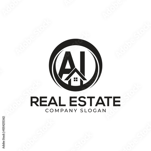AI Real Estate Logo template
