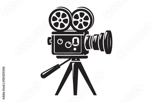 Vintage movie Film camera retro 