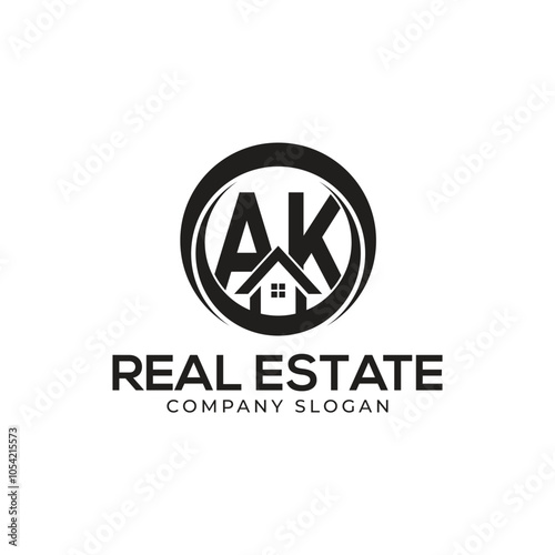 AK Real Estate Logo template