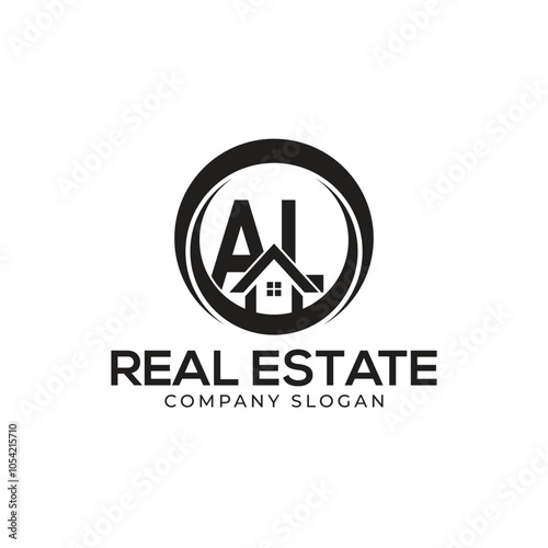 AL Real Estate Logo template