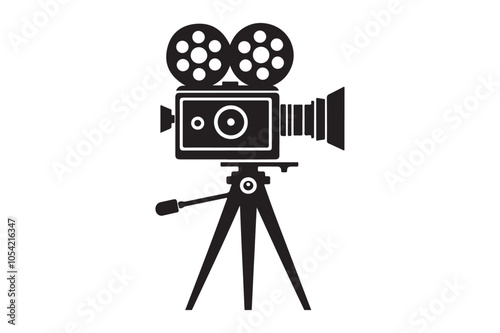 Vintage movie Film camera retro 