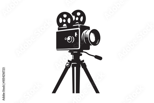 Vintage movie Film camera retro 