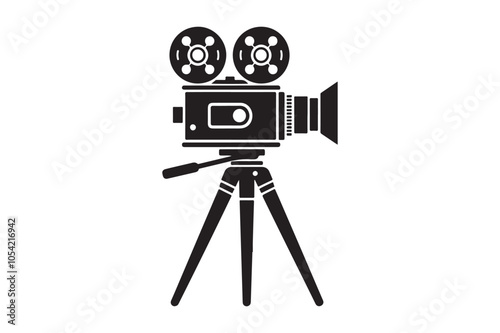 Vintage movie Film camera retro 