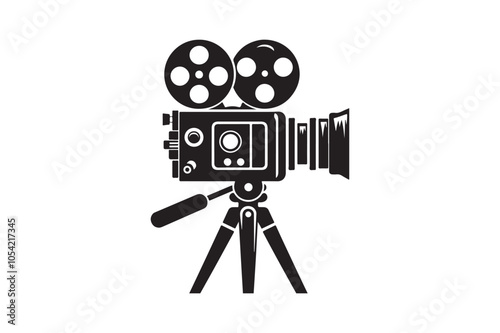 Vintage movie Film camera retro 
