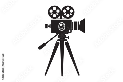 Vintage movie Film camera retro 