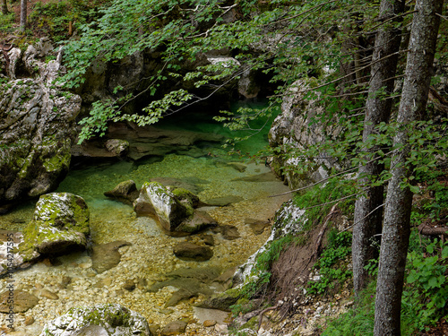 Views from the trail running through the Mostnica River Valley. Slovenia - Mostica Gore photo