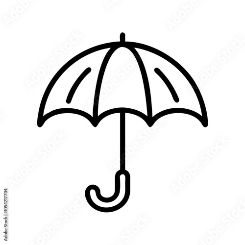 Stylish Umbrella Icon