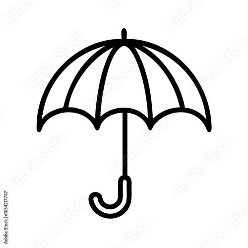 Stylish Umbrella Icon