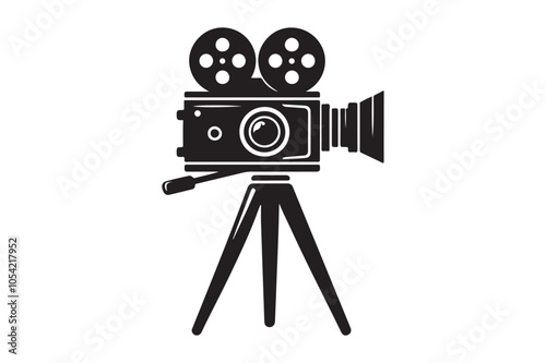 Vintage movie Film camera retro 