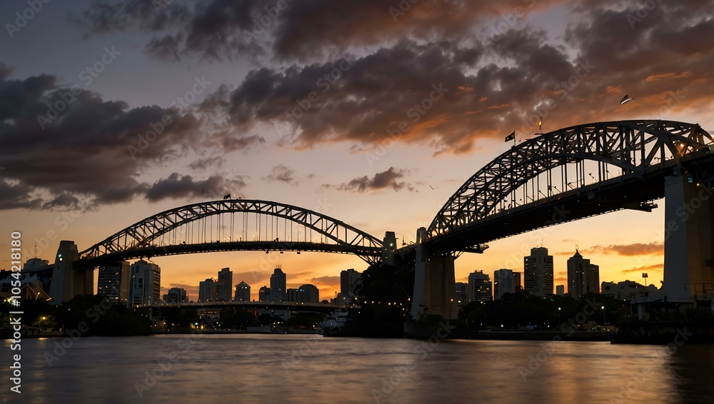 Fototapeta premium Story Bridge, Brisbane, Queensland.
