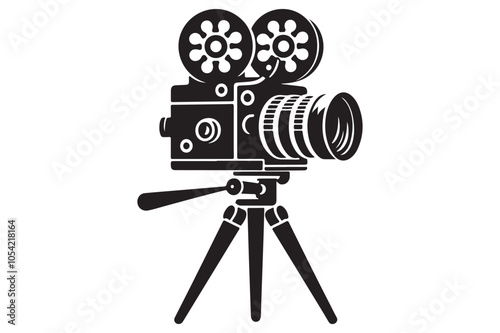 Vintage movie Film camera retro 