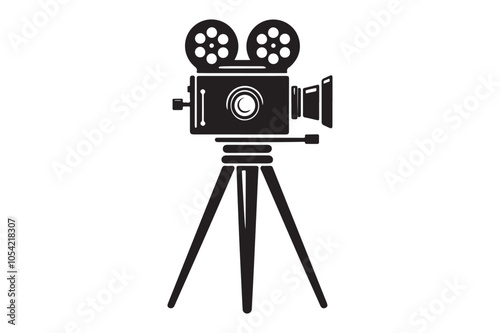 Vintage movie Film camera retro 