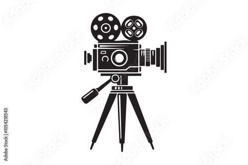 Vintage movie Film camera retro 