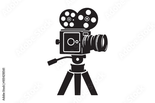 Vintage movie Film camera retro 