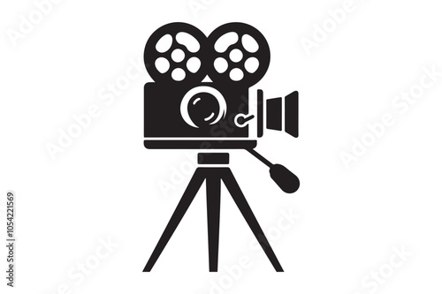 Vintage movie Film camera retro 123.eps