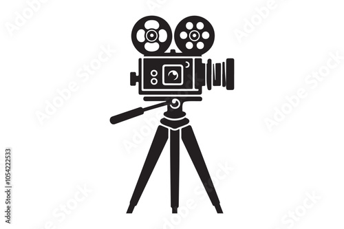 Vintage movie Film camera retro 136.eps