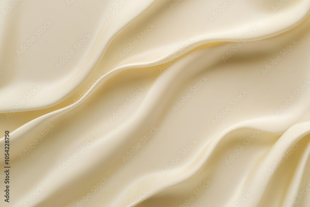 Obraz premium Soft cream silk seamless backdrop with a smooth, liquid finish and gentle, grainy texture in light beige tones