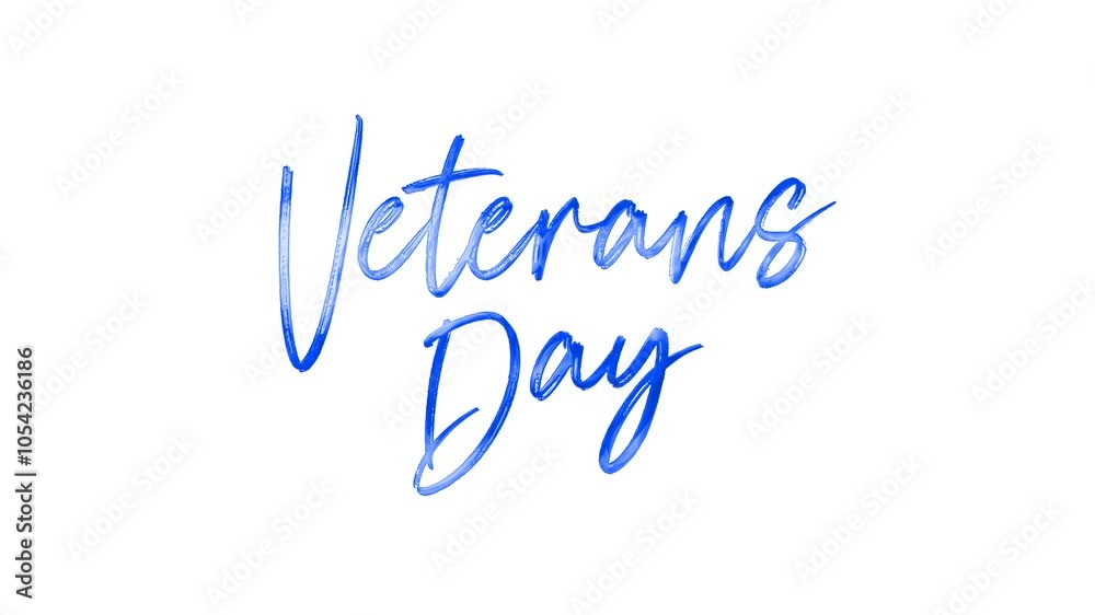 Veterans Day Text Animation on Blue Color. Perfect for honoring military veterans with artistic flair and patriotic charm. Ideal for event promotions and commemorative materials. Veterans Day Text Animation on Blue Color. Perfect for honoring military veterans with artistic flair and patriotic charm. Ideal for event promotions and commemorative materials.