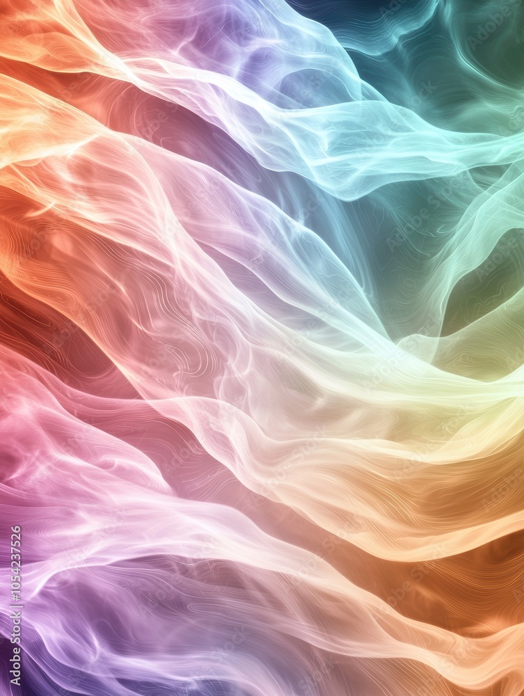 Obraz premium Vibrant abstract smoke swirls