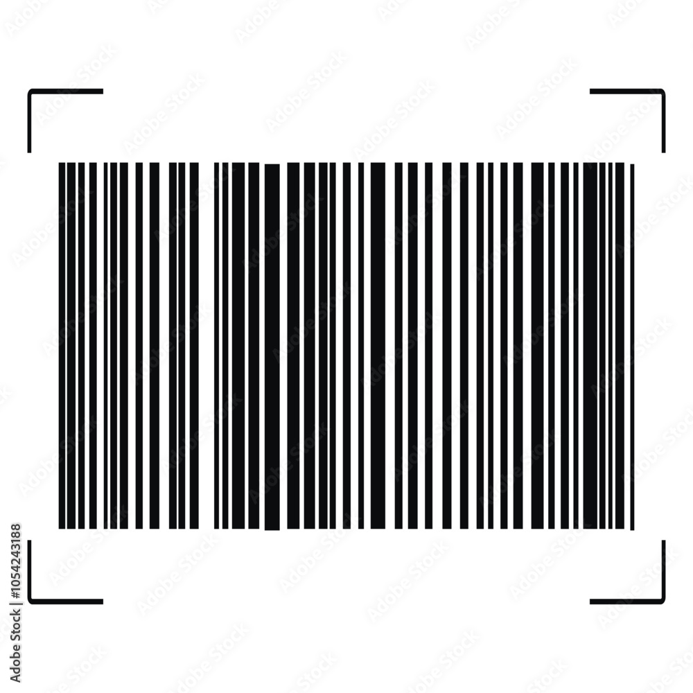 Barcode isolated on white background. Code stripes sticker. Barcode labels, customers qr code Barcode isolated on white background. Code stripes sticker. Barcode labels, customers qr code