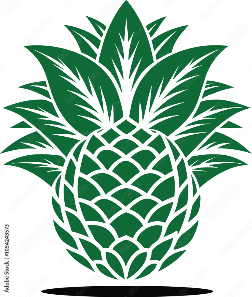 Obraz premium Abstract Pineapple Vector Illustration