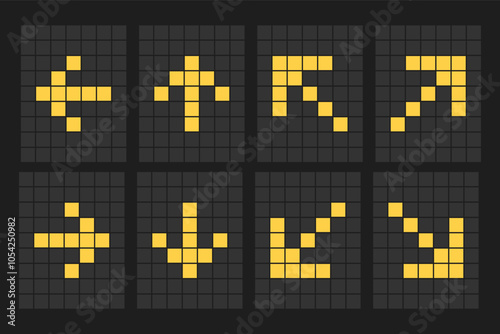  LED digital board Electronic style display information scoreboard with arrow direction, Signages,Information Panels, Sports, Games, Data Boards, 