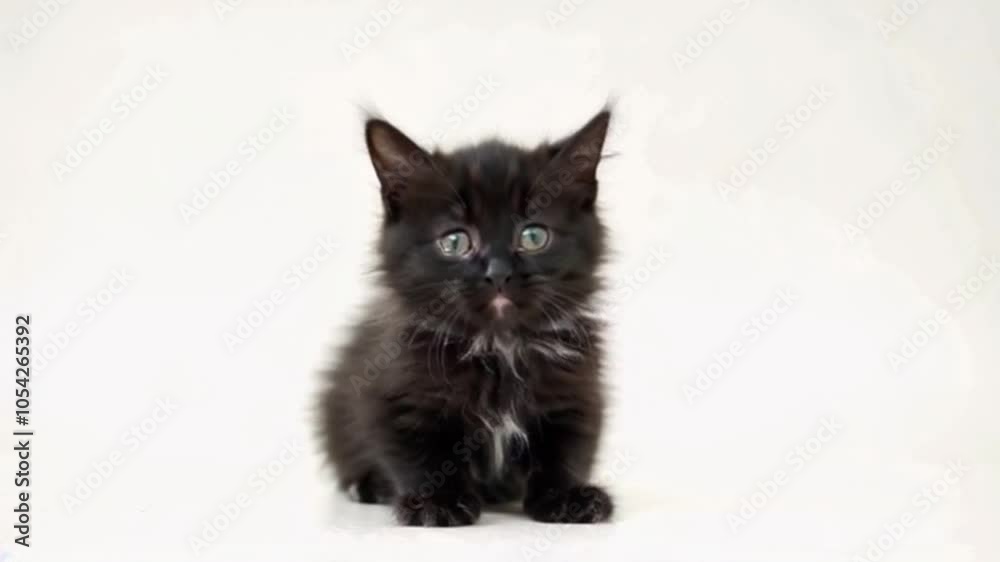 Black cute kitten Black cute kitten