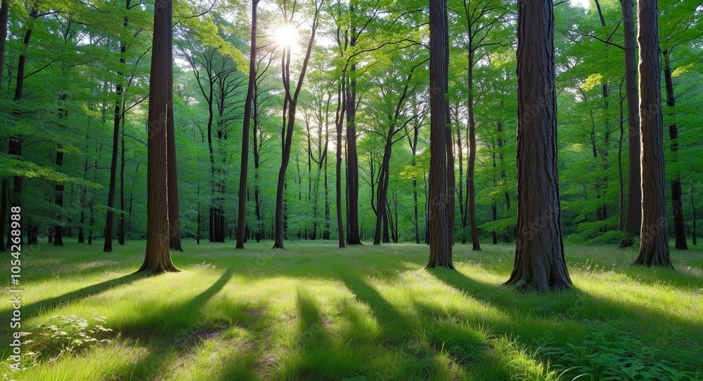 Fototapeta premium Golden Light in the Forest