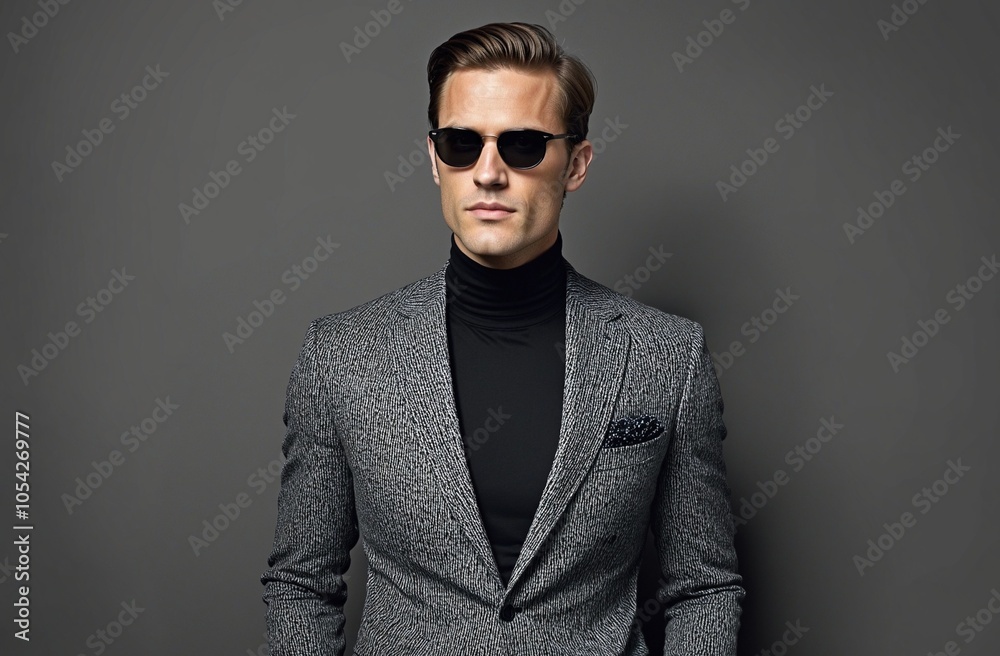 Fototapeta premium Stylish Urban Portrait in Black and White