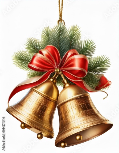 Christmas Bells and Greenery