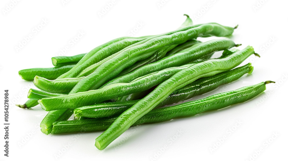Lightly Buttered Green Beans on Plate,