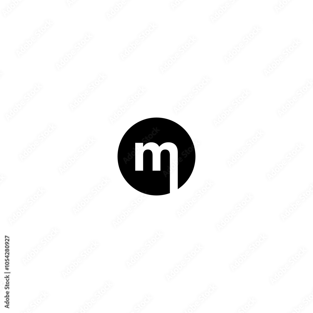 Obraz premium Modern Minimalist 'M' Logo 