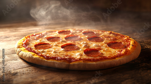Vibrant Veggie Pizza with Fresh Ingredients , AI GENERATE photo
