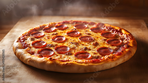 Vibrant Veggie Pizza with Fresh Ingredients , AI GENERATE photo