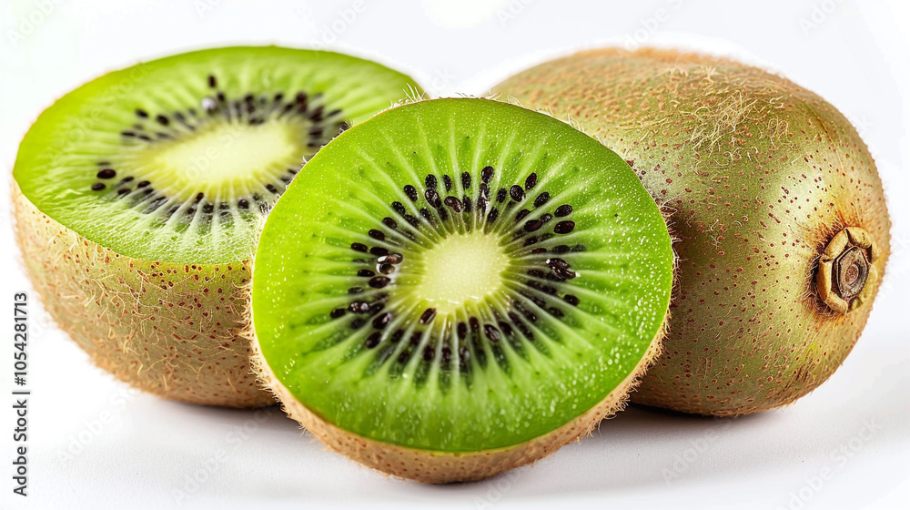 Fototapeta premium Sliced Kiwi Fruit Revealed,