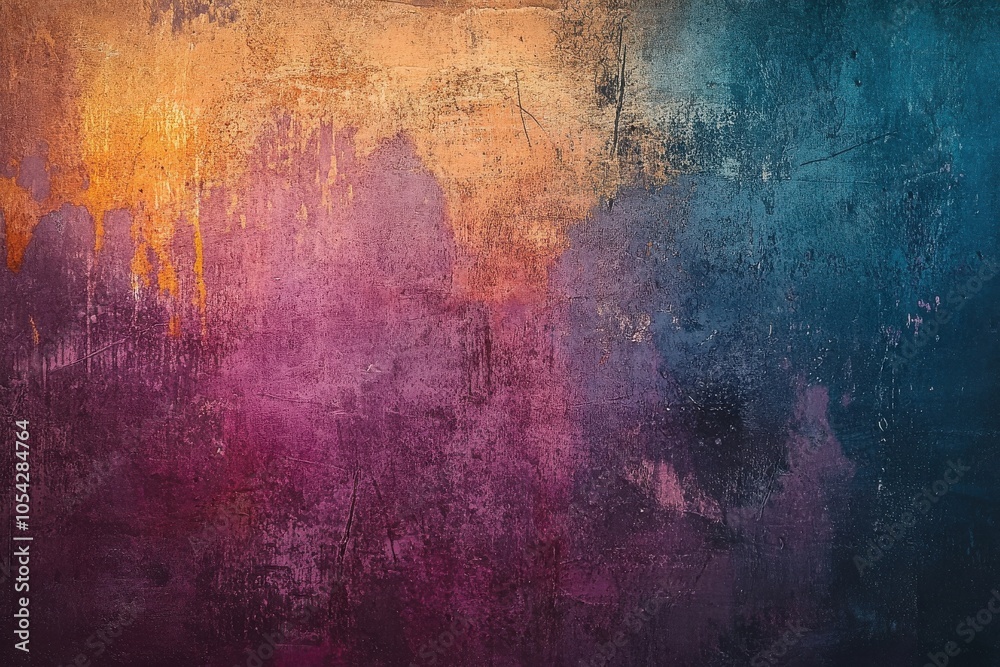 Fototapeta premium Charming textured background with a lively color mix, showcasing a rough look, ideal for posters or cover illustrations