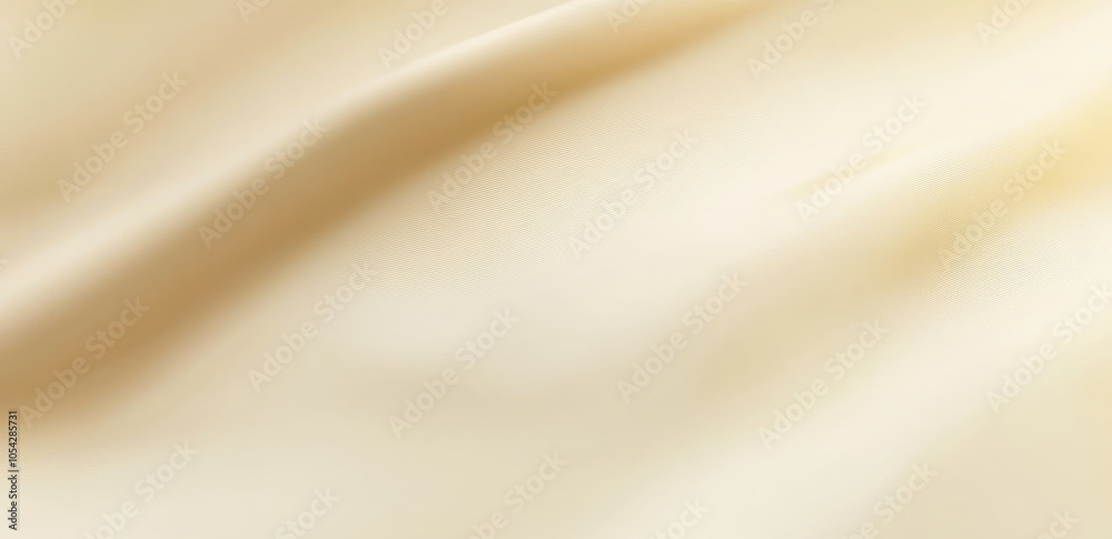 Obraz premium Soft beige fabric with gentle folds and smooth texture, ideal for backgrounds or textile designs