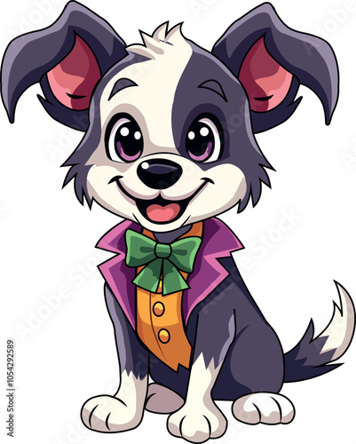 Dog with Papillon
