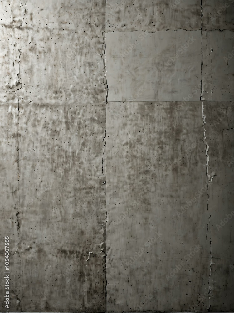 Obraz premium White concrete wall background with a vignette effect.