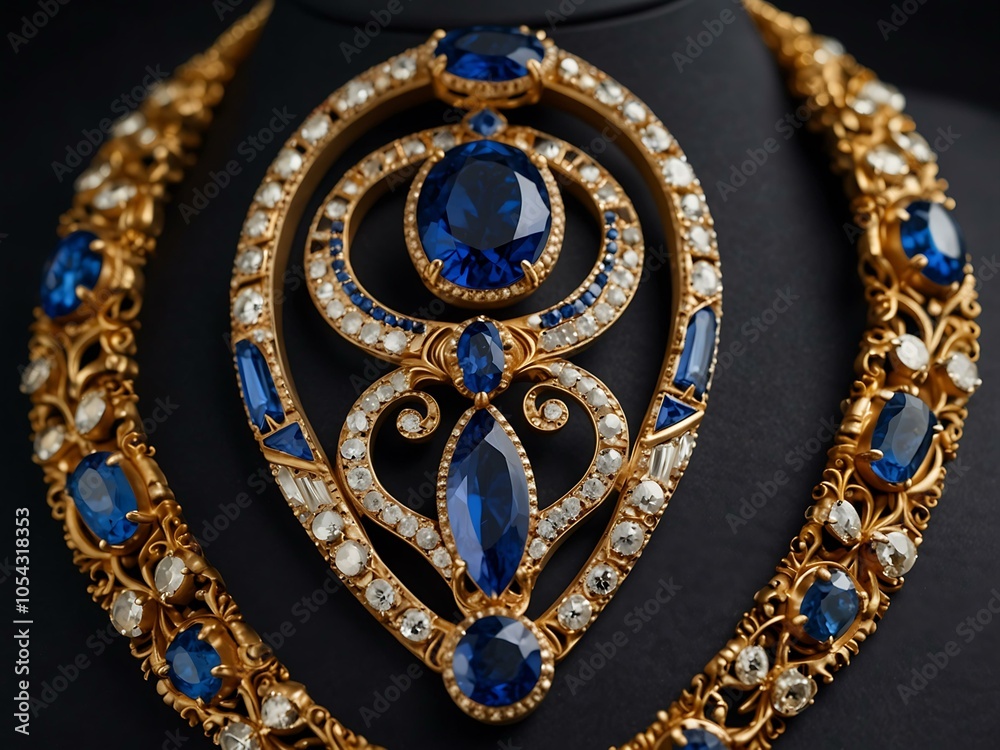 Obraz premium Additional view of the glamorous sapphire bronze display.