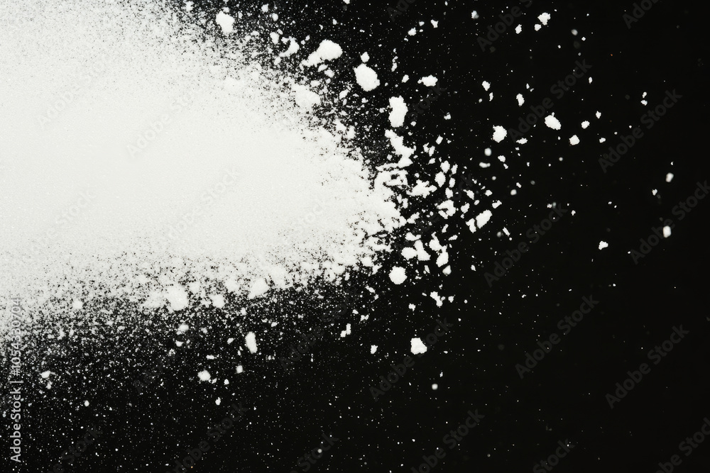 A white powdery substance is falling from the sky A white powdery substance is falling from the sky