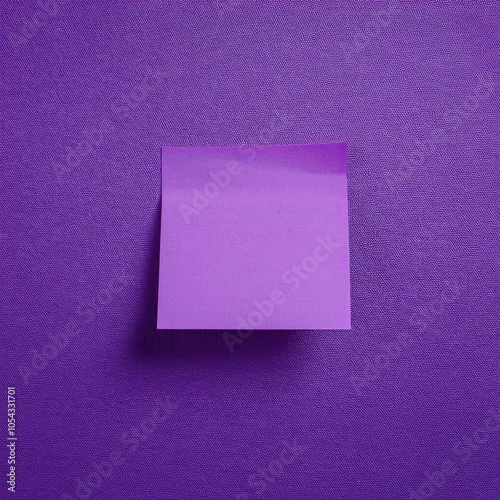 Purple Sticky Note on Textured Background