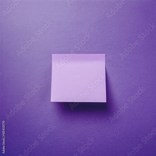 Purple Sticky Note on Textured Background