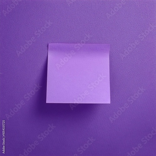 Purple Sticky Note on Textured Background